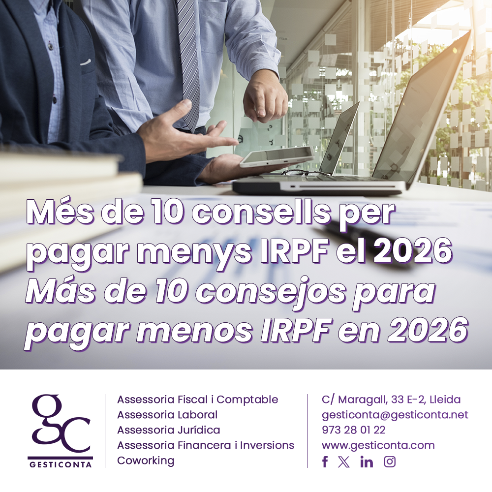 Més de 10 consells per pagar menys IRPF el 2026